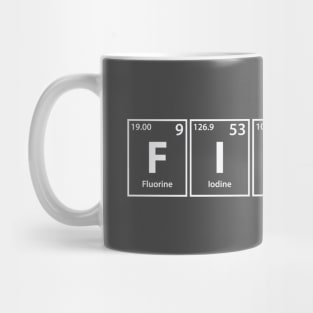 Fibula (F-I-B-U-La) Periodic Elements Spelling Mug